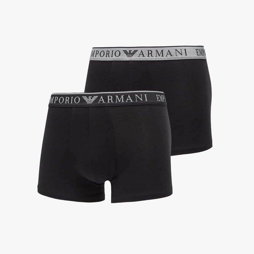 Boxare Emporio Armani Emporio Armani Two-Pack Trunks Svart | EM000252AF10776MC108