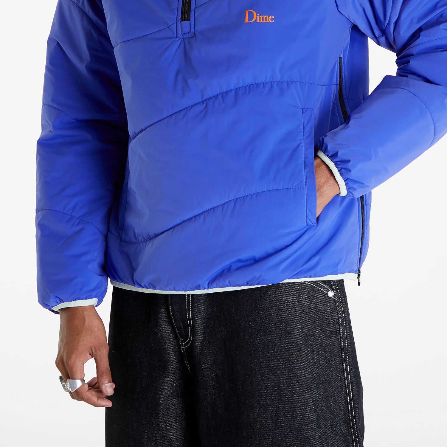 Jacka Dime Trail Half Zip Jacket Blå | DIMESP242BLU, 1