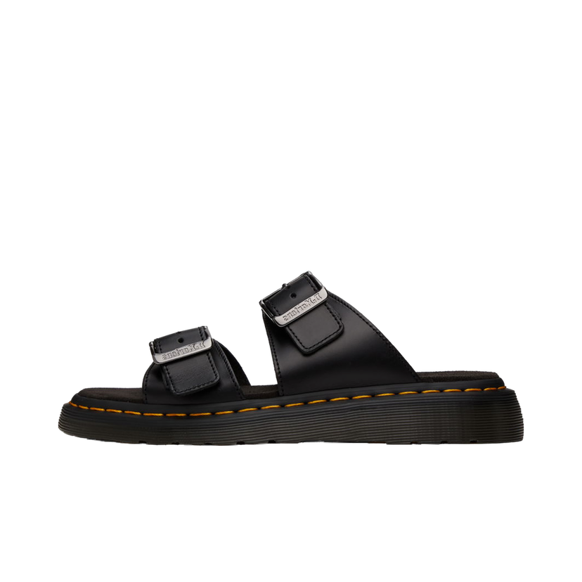 Sneakers och skor Dr. Martens Black Josef Leather Buckle Slide Sandals Svart | 31570001