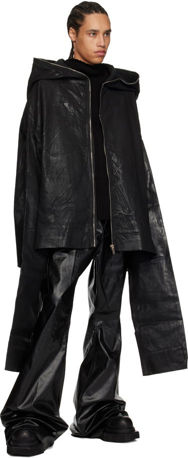 Sweatshirt Rick Owens Rick Owens DRKSHDW Hollywood Gimp Kaftan Denim Jacket Svart | DU01E3780 SCF, 3