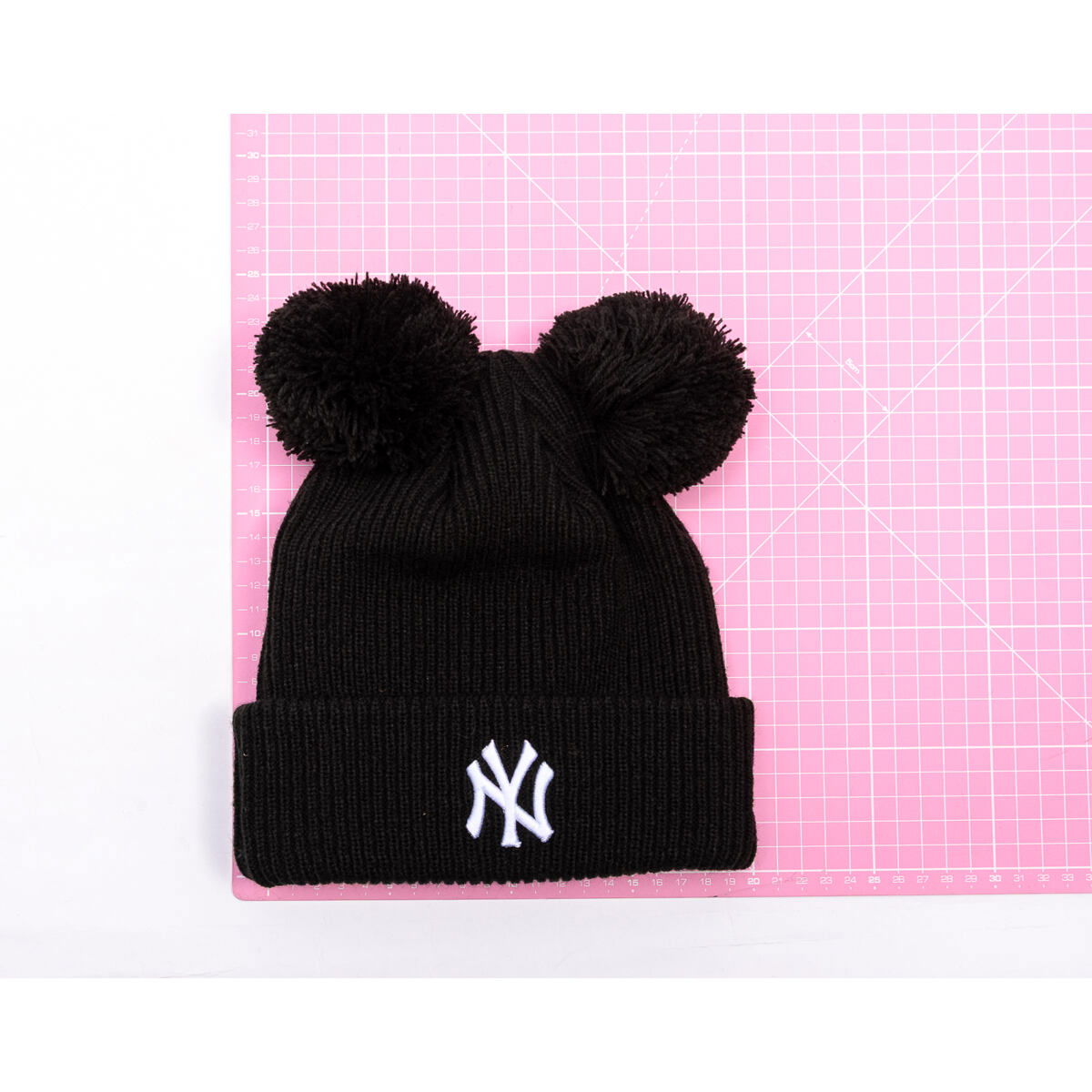 Mössa New Era MLB Double Pom Beanie NY Yankees One Size (56-59 cm) Svart | 60691354, 1