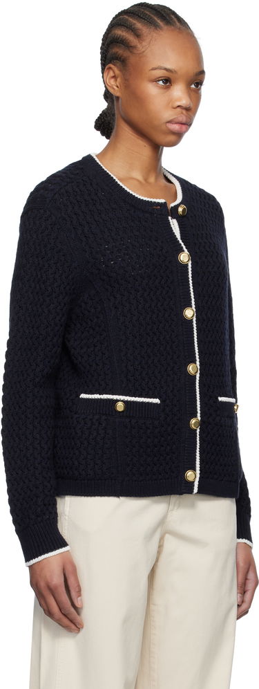 Sweater rag & bone Rag & Bone Daria Knit Cardigan Mörkblå | WAS24P045SD45, 1