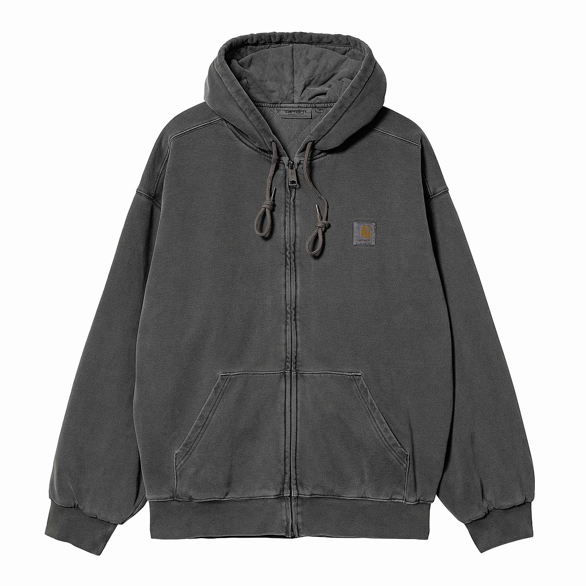 Sweatshirt Carhartt WIP Hooded Vista Jacket Vulcan-garment Dyed Grå | I029524.0WGGD, 1