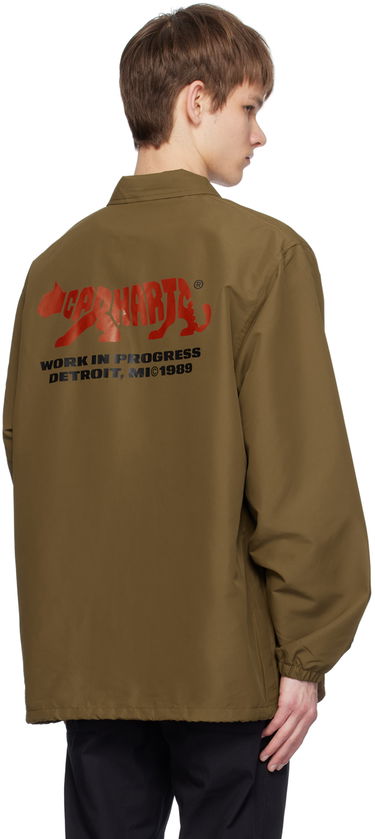 Vindjacka Carhartt WIP Embroidered Logo Coach Jacket Brun | I032974, 2