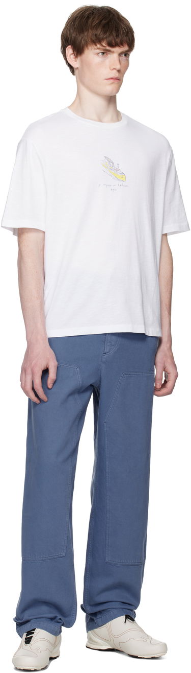 T-shirt A.P.C. A.P.C. Jack Graphic T-Shirt Vit | COHJC-H26517, 3