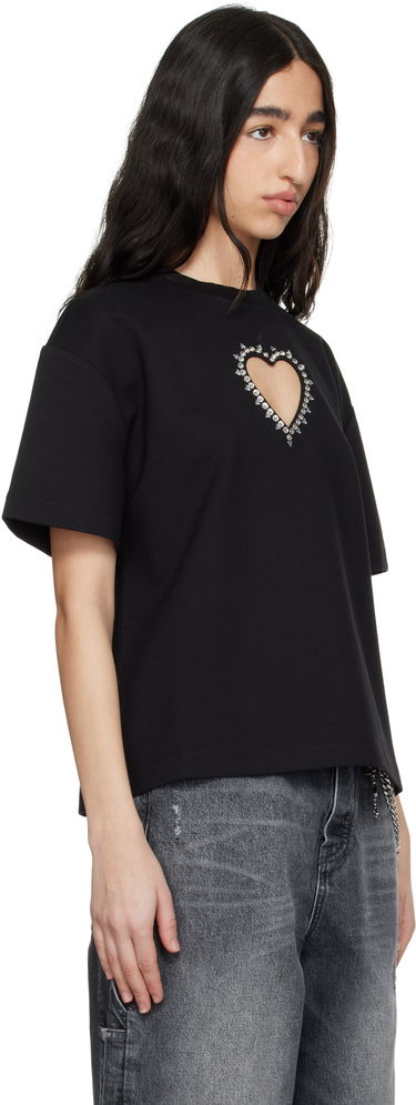 T-shirt Area AREA Crystal Heart Cutout Relaxed T-Shirt Vit | 0000TS0026FA01, 4
