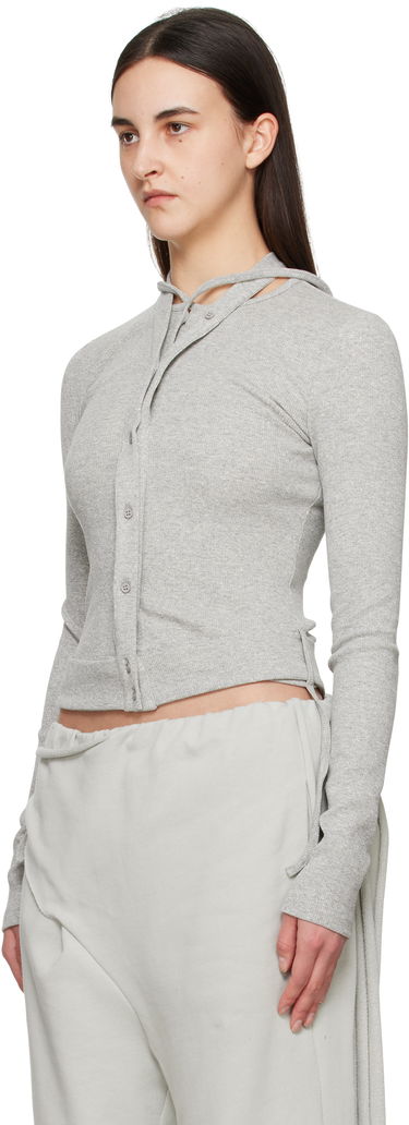 Sweater Ottolinger Ottolinger Double Closure Rib Knit Cardigan Grå | 10460020402, 3