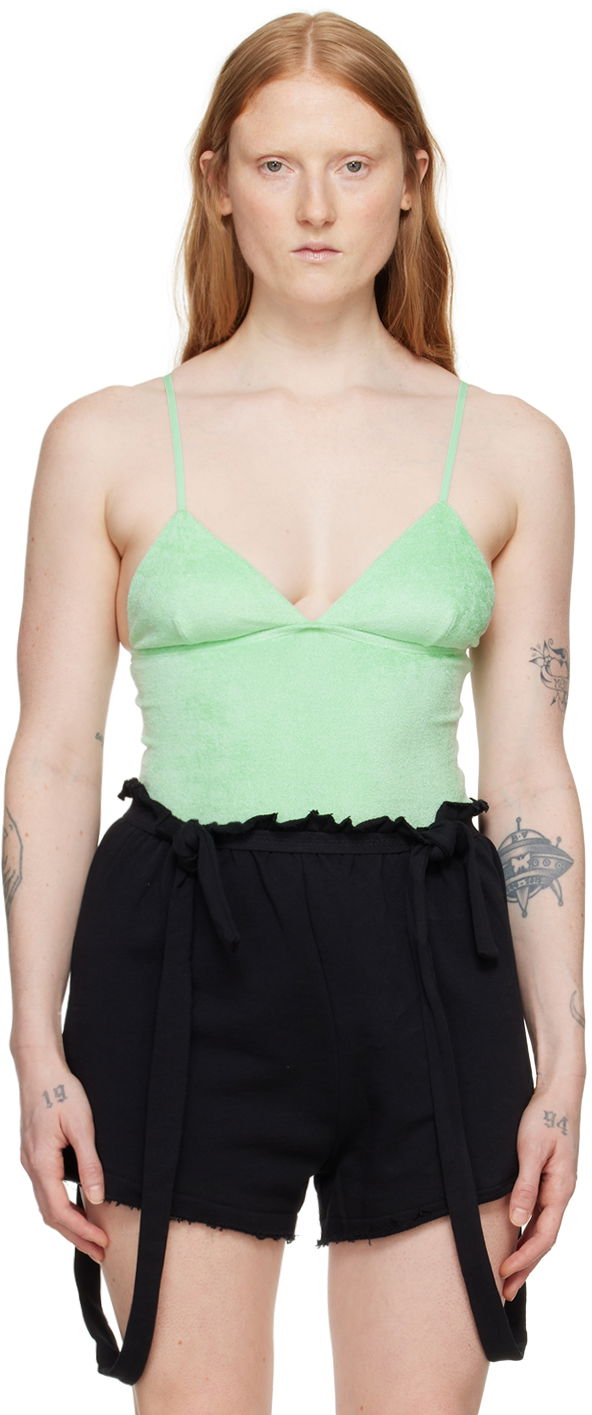 Kropp Baserange Scoop Neck Slim Fit Bodysuit Grön | ONMI-VE-SU24