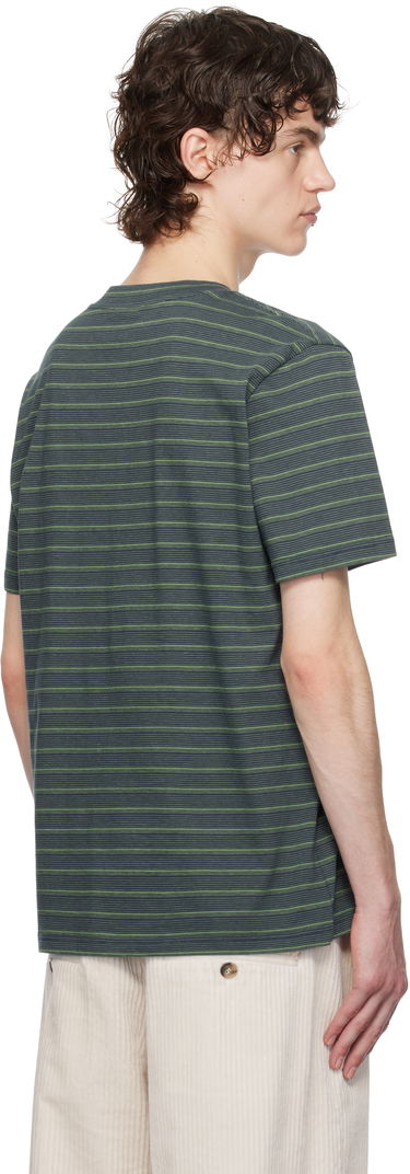 T-shirt A.P.C. A.P.C. Aymeric Striped T-Shirt Grön | COHGX-H26132, 2