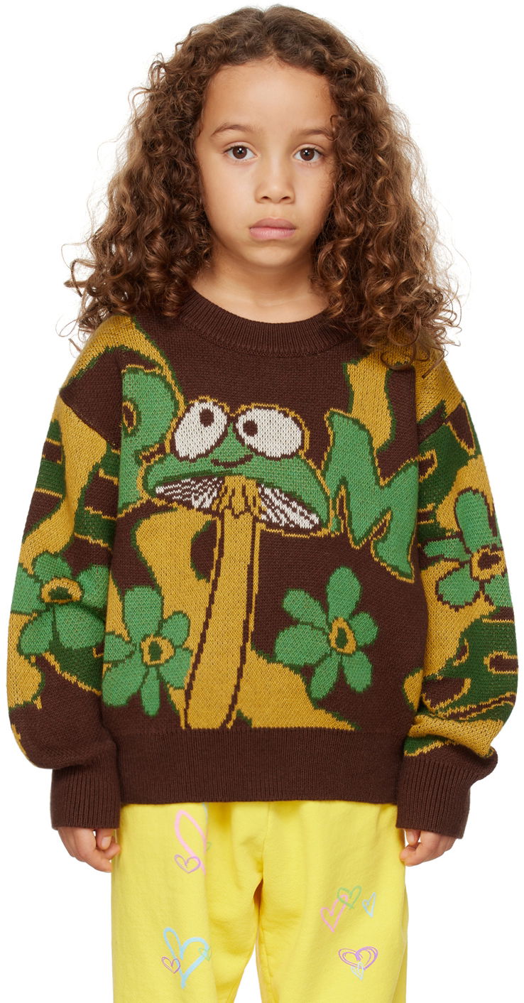 Sweater Perks And Mini Perks and Mini Exclusive Shroom Knit Sweater Brun | 55002