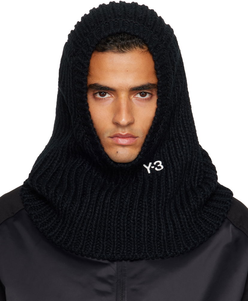 Hatt Y-3 Y-3 Knitted Hood Balaclava Svart | JX8310