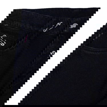 Jeans Pleasures Safety Pin 5 Pocket Denim Jeans Svart | P22W038-BLACK, 6