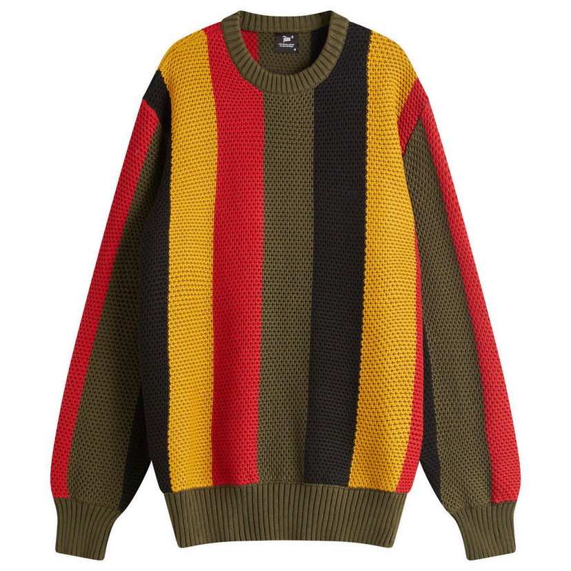 Sweater Patta Patta Stripe Honeycomb Knit Jumper Flerfärgad | POC-SS25-7020-324-0008-084