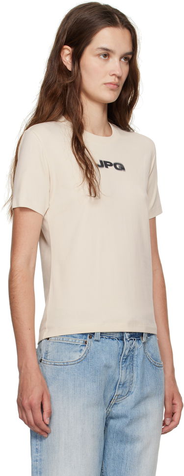 T-shirt Jean Paul Gaultier Jean Paul Gaultier 'The JPG' Baby Tee Beige | 25/03-W-TO300-J002-6900, 4