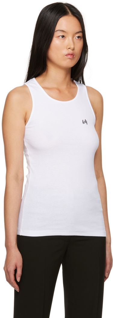 Linne Ann Demeulemeester Slim-Fit Tank Top Vit | 2302-W-JTO01-23-FA045-001, 1