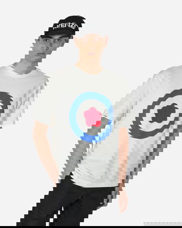 T-shirt KENZO Oversize Target T-Shirt Vit | FD65TS1114SG 02, 0