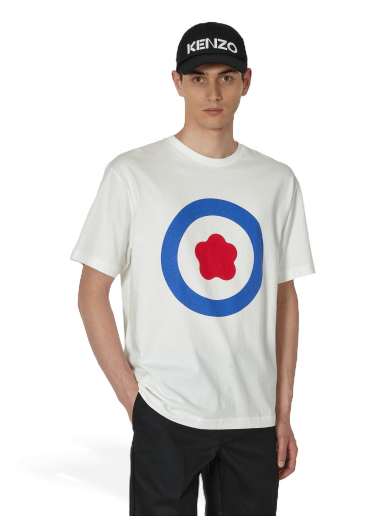 T-shirt KENZO Oversize Target T-Shirt Vit | FD65TS1114SG 02