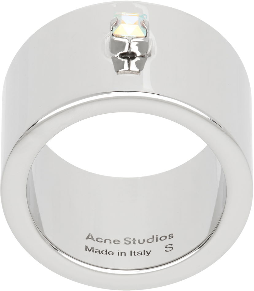 Ringa Acne Studios Acne Studios Crystal Ring Metallisk | C50458-