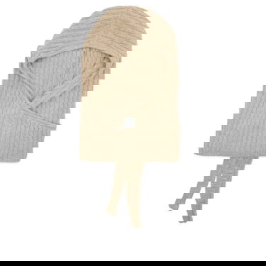 Kepsar och hattar GANNI Core Future Wool Knit Balaclava Beige | A6926-934, 1