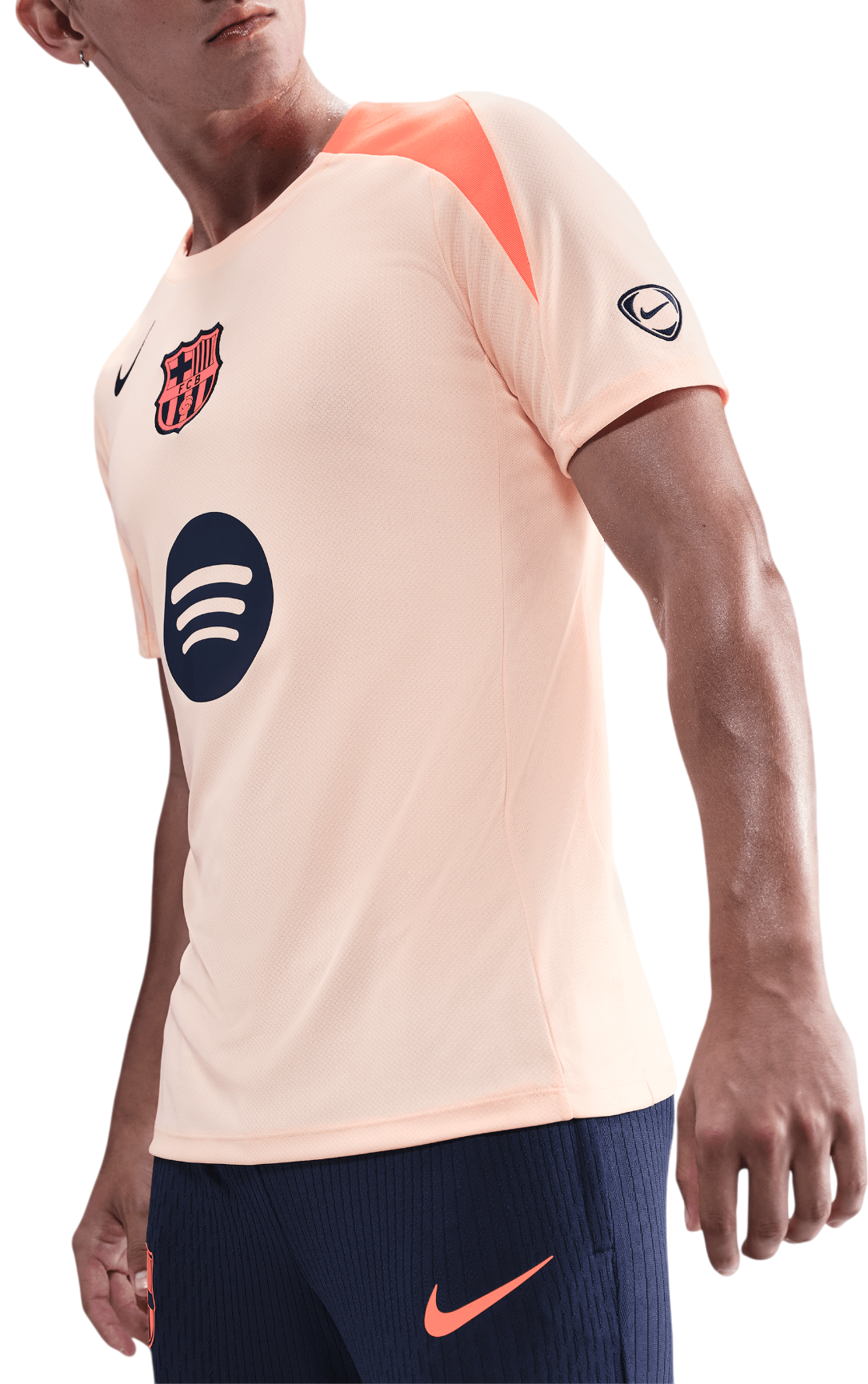 T-shirt Nike FC Barcelona Strike Training Shirt Dri-FIT Total 90 Orange | hm3344-808, 0