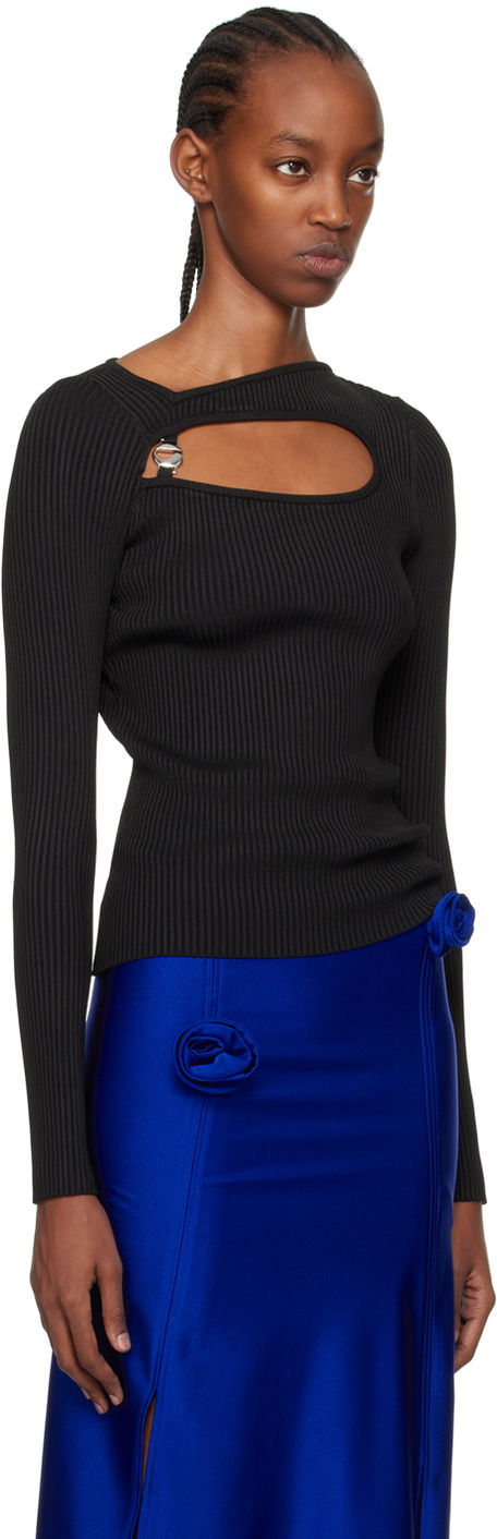 Sweater Coperni Coperni Cutout Long Sleeve Top Svart | COPML84600, 1