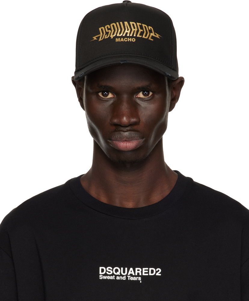Keps DSQUARED2 Dsquared2 'Macho' Baseball Cap Svart | BCM0906 05C00001 2124