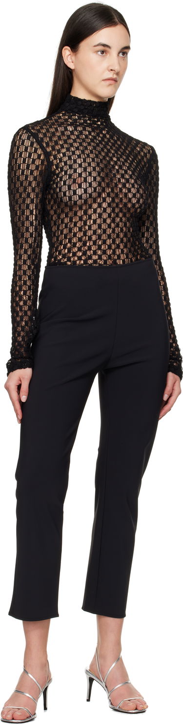 Byxor Róhe Róhe Cigarette Scuba Trousers Svart | 414-30-166, 3