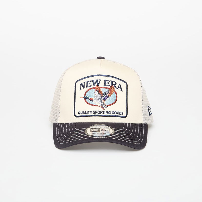 Keps New Era 9FORTY A-Frame Trucker Animal Patch Cap Beige | 60691214