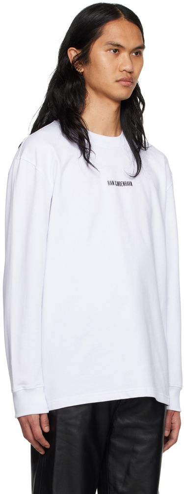 T-shirt Han Kjøbenhavn Han Kjobenhavn Long Sleeve T-Shirt Vit | M-132924, 1