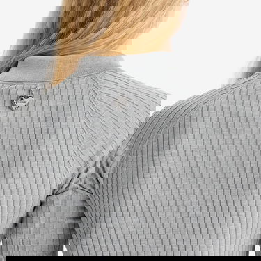 Polotröja Acne Studios Acne Studios Kamanda Knitted Polo Top Grå | A60575-902, 5