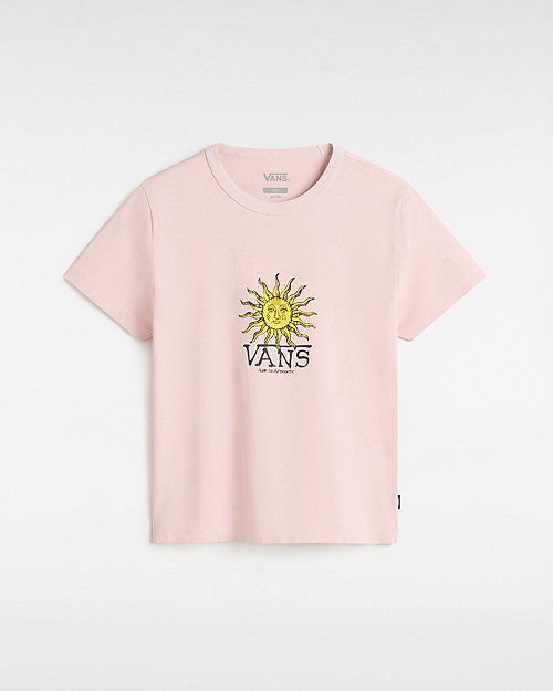 T-shirt Vans Vans Cosmic Ray T-Shirt, Size L Rosa | VN000NX9O3N