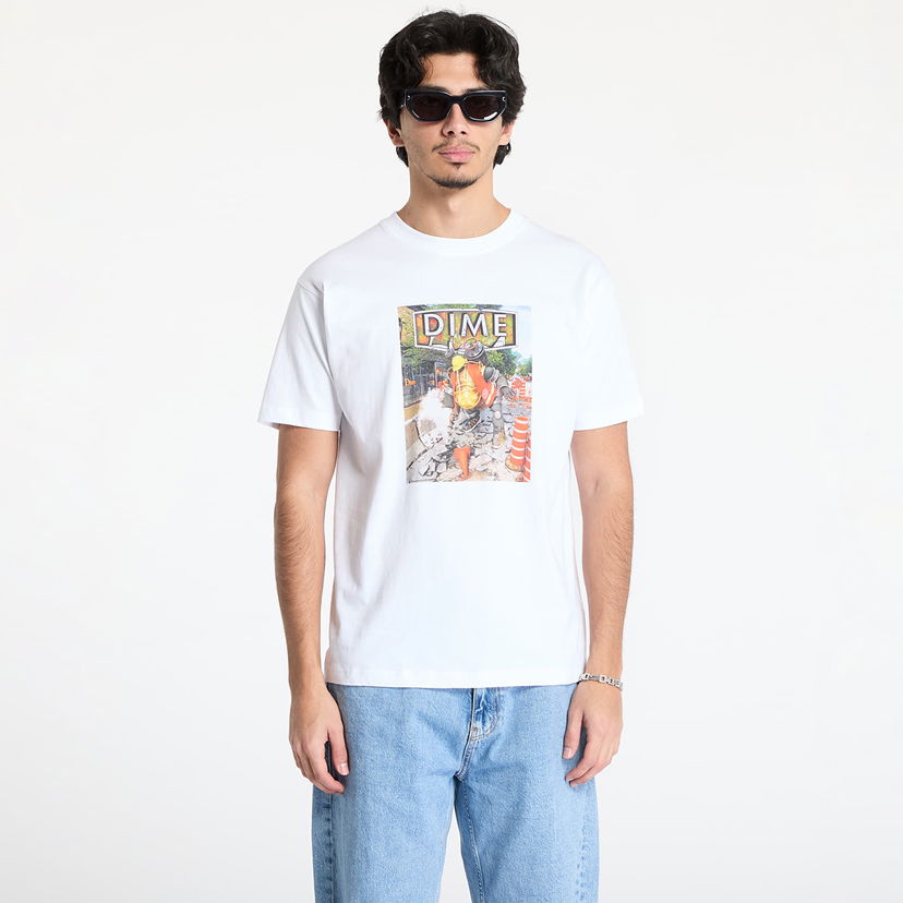 T-shirt Dime DIME Pothole T-Shirt Vit | DIMEHO2461WHT