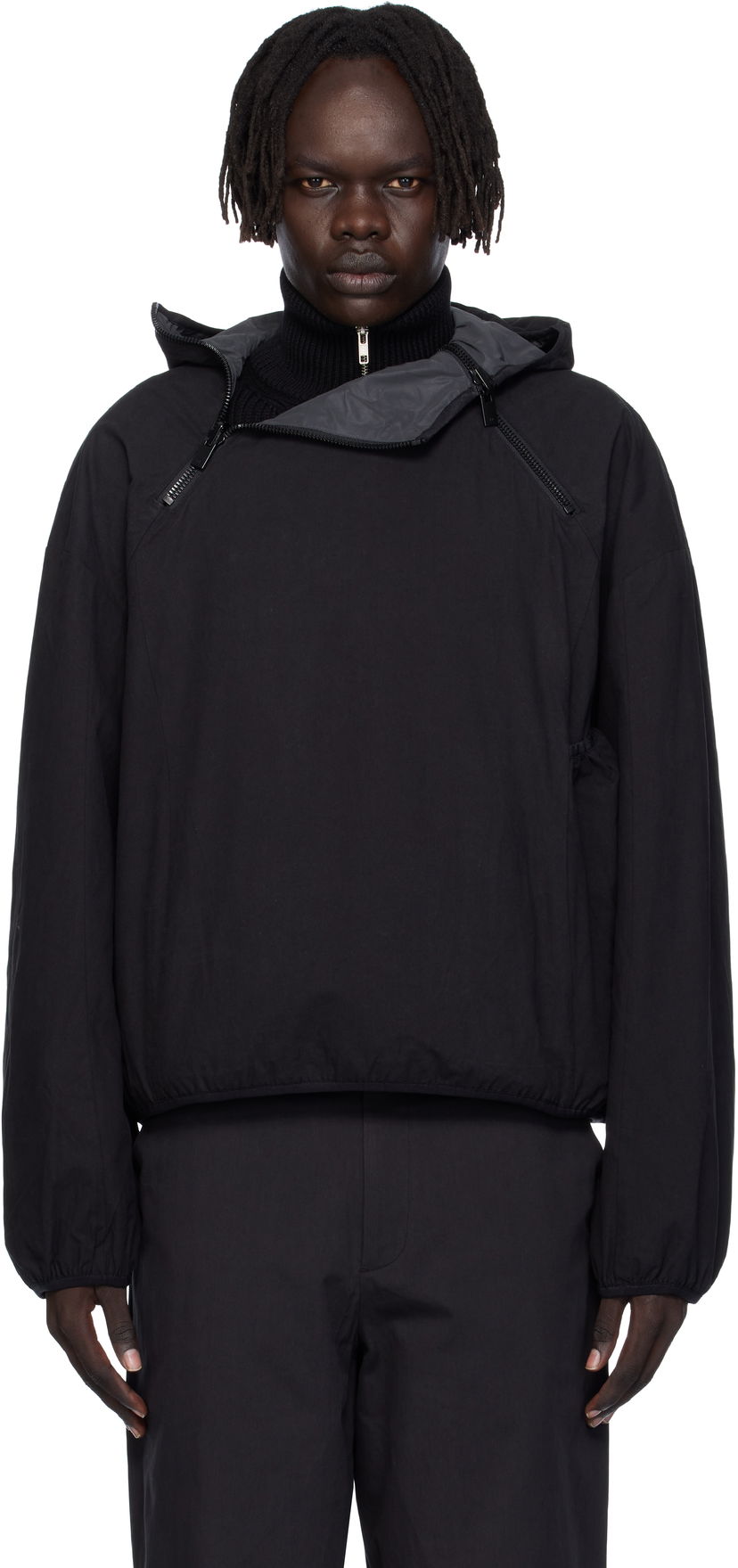Jacka HELIOT EMIL HELIOT EMIL Reversible Anorak Svart | AW25_M_02_162_BLK01