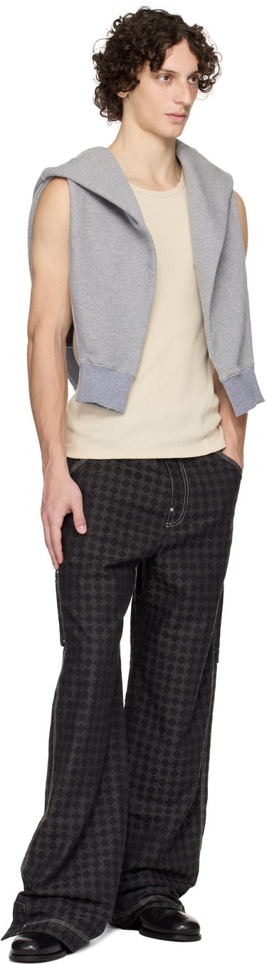 Linne AMIRI AMIRI MA Tonal Ribbed Tank Top Beige | AMJYTT1006, 3