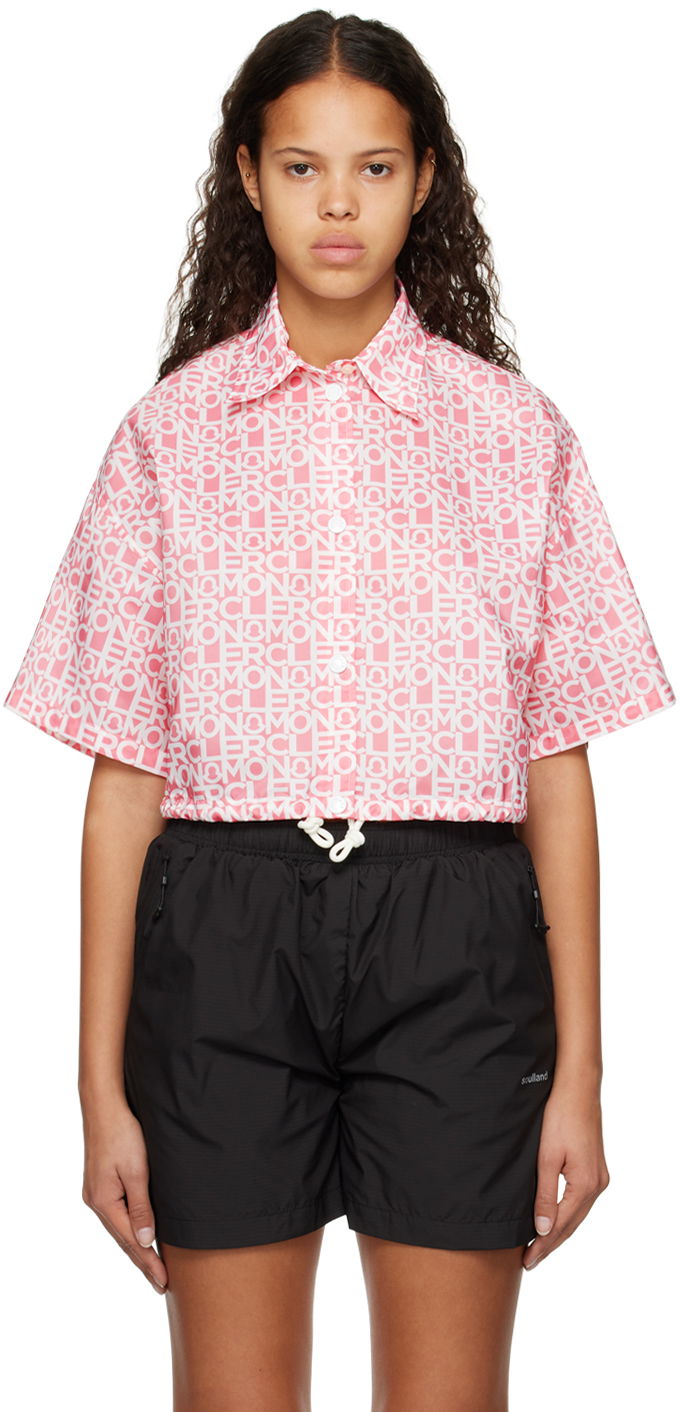 Skjorta Moncler Printed Rosa | I10932F00010596S8, 0