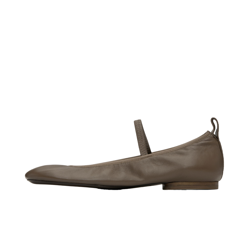 Sneakers och skor LEMAIRE Square Toe Ballerina Flats Grön | FO0138 LL0115