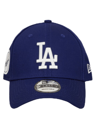 Keps New Era LA Dodgers Team Side Patch 9FORTY Adjustable Cap Mörkblå | 60364396 DRYWHI