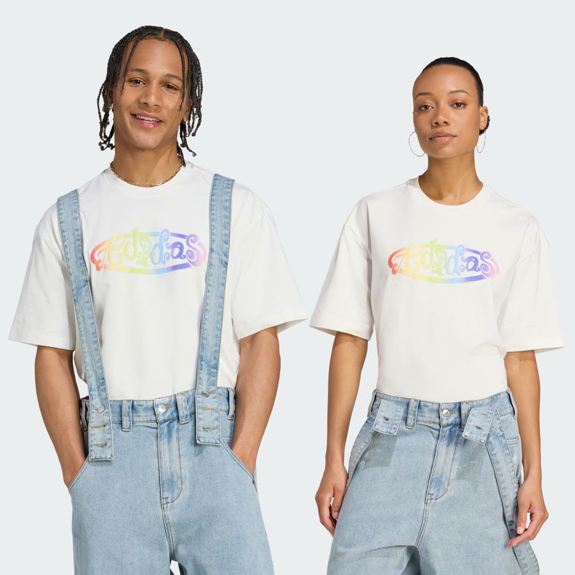 T-shirt adidas Performance adidas x Jeremy Scott Pride Graphic Tee Vit | JY2012
