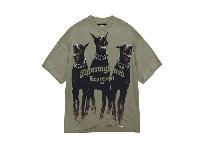 T-shirt Represent Clo Represent Thoroughbred T-shirt Khaki Grön | MT4005-168