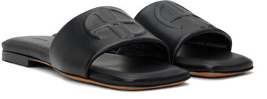 Sneakers och skor Anine Bing Slides With Logo Accent Svart | A-14-9100-000, 3
