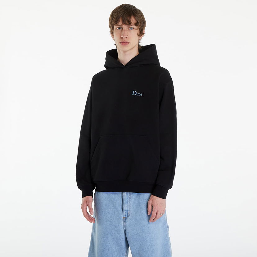 Sweatshirt Dime Classic Small Logo Hoodie Black Svart | DIMESP24D29BLK