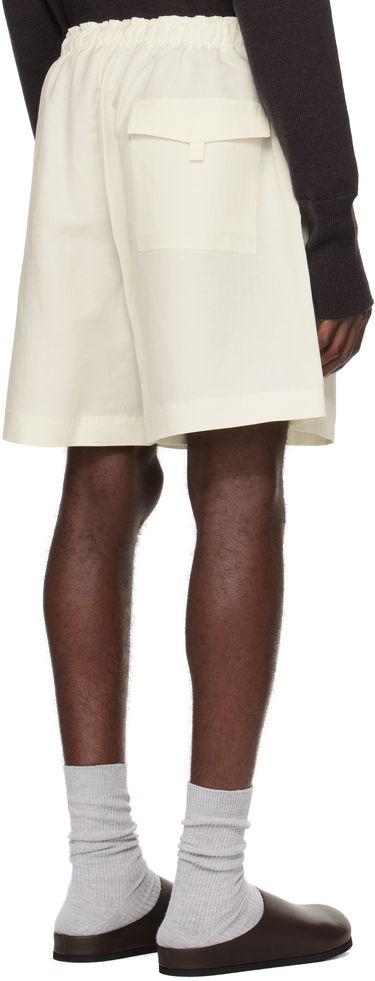 Shorts Studio Nicholson Starboard Drawstring Shorts Vit | STARBOARD SNM - 1369, 2