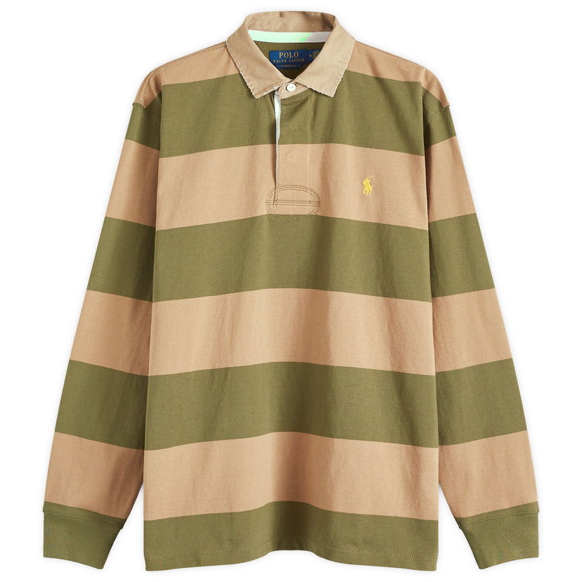 Polotröja Polo by Ralph Lauren Ralph Lauren Men's Striped Rugby Shirt Grön | 710967648002