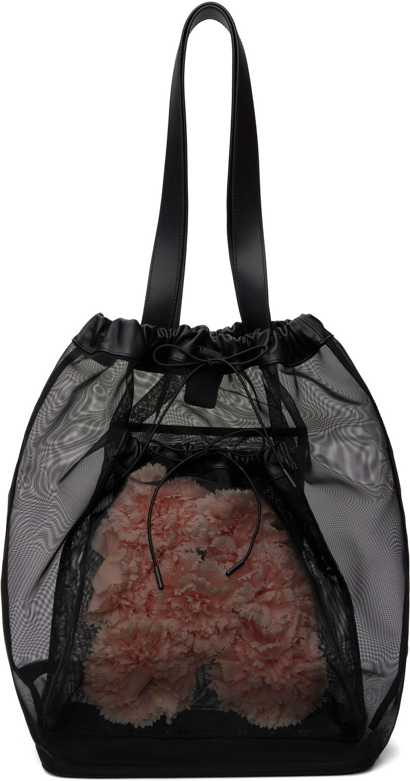 Tygpåse Simone Rocha Simone Rocha Carnation Pocket Tote Svart | BAG191F 0805