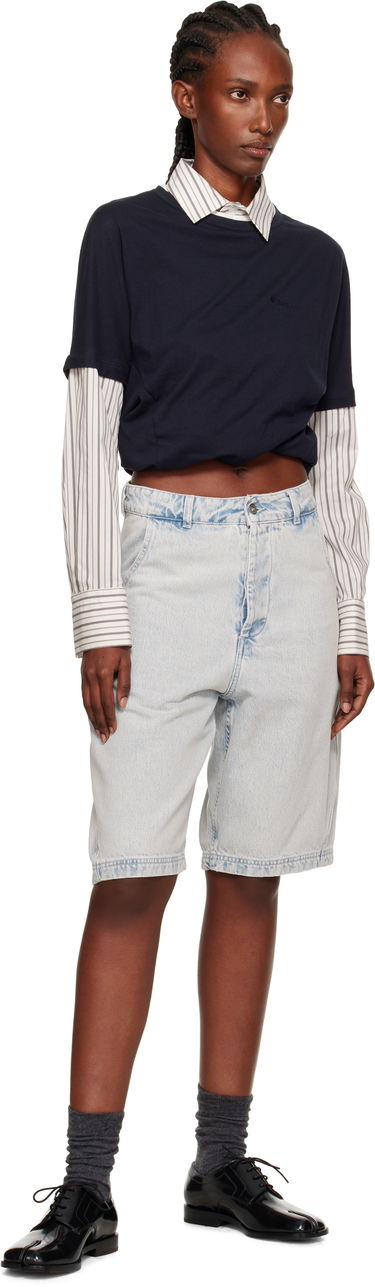 T-shirt We11done We11done Layered Twist T-Shirt Mörkblå | WD-BL2-25-103-W-NV, 3