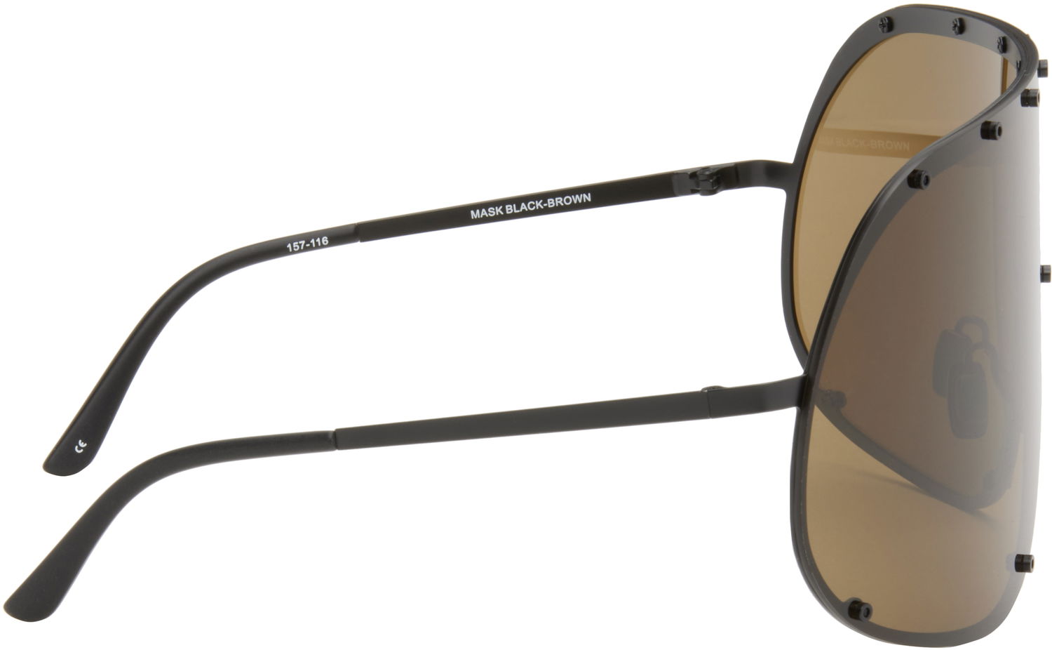 Solglasögon Rick Owens Shield Sunglasses Brun | RG0000006 GBLKBR, 1