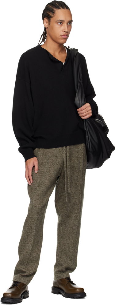 Sweater Fear of God Fear of God Fine Knit Henley Svart | FGE220-2041LAW, 3