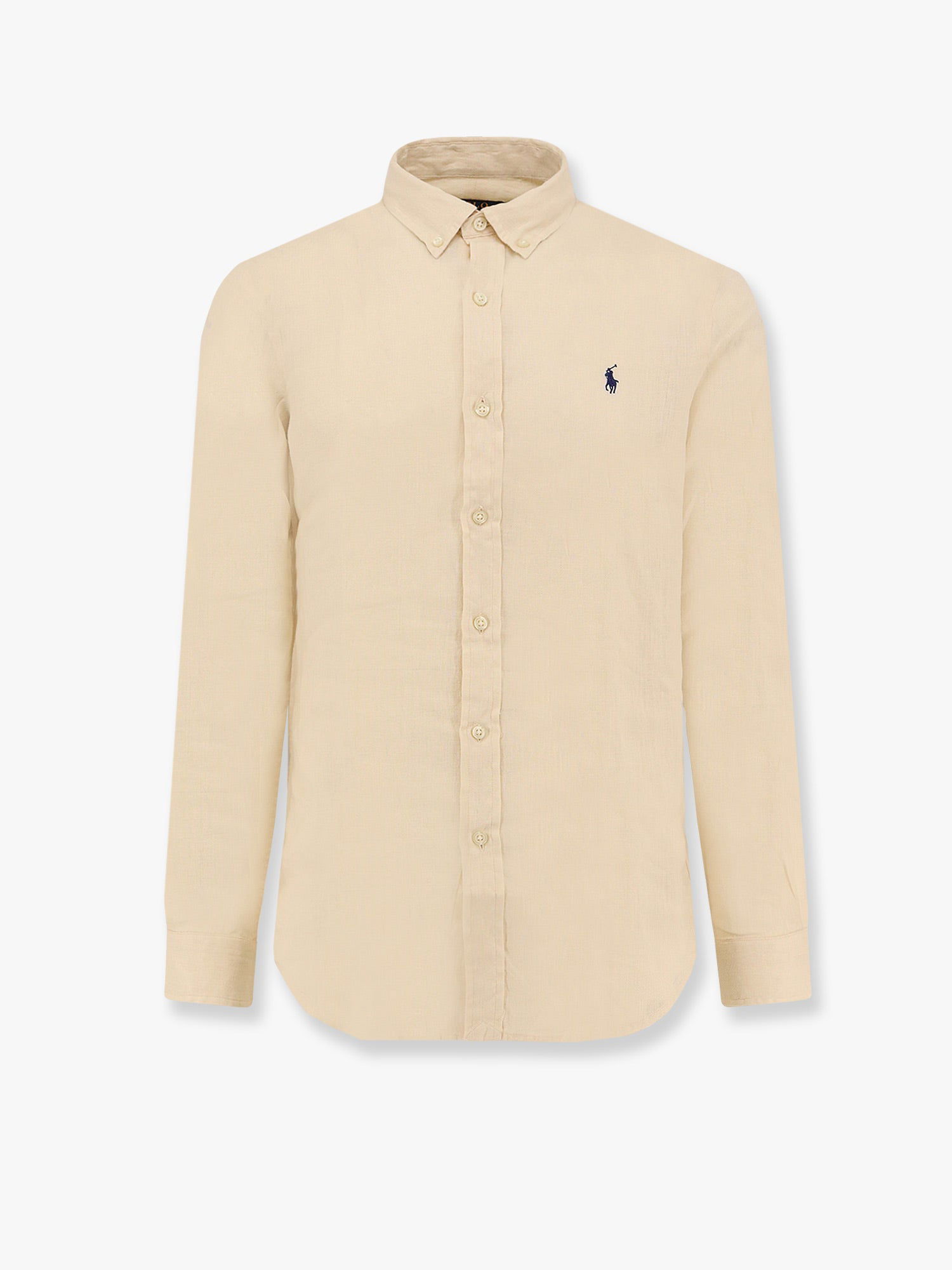 Polotröja Polo by Ralph Lauren Polo Ralph Lauren Men's Long Sleeve Button-Down Shirt Beige | 710968915005, 0