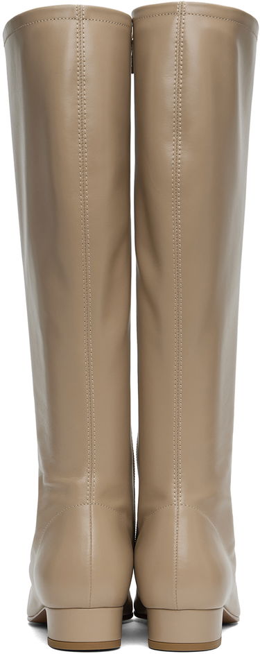 Kläder BY FAR BY FAR Edie Tall Boots Beige | 23PFEDITPNAP, 1