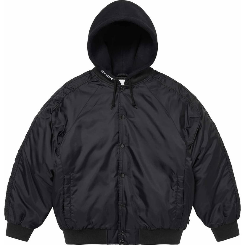 Bomberjacka Supreme Hooded Stadium Jacket Svart | SUP-SS24-224